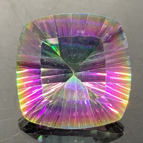 12.95ct Natural Mystic Topaz Cushion Cut - Picture 10 of 15